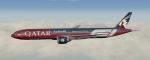 FSX/P3D Boeing 777-300ER Qatar Formula 1 Special Livery